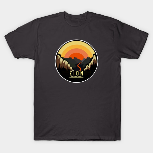 Zion National Park T-Shirt by Retro Love
